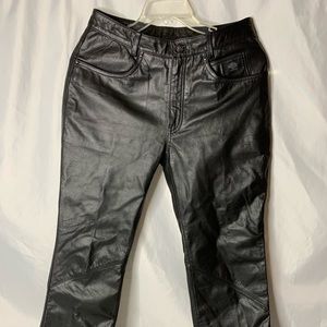 Harley Davidson Low Rise Boot Cut Leather Pants 10